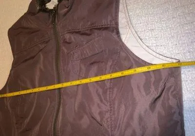 Columbia Brown Vest Faux Fur Collar Size Large Like New - Image 2