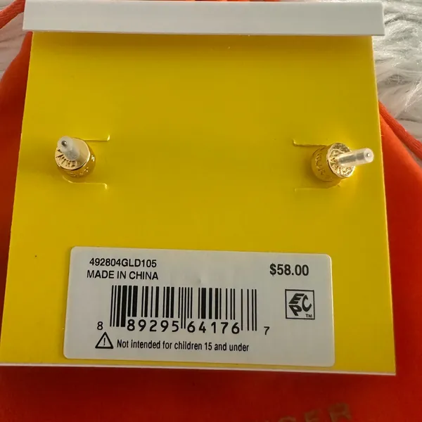 Kurt Geiger Pace‎ Crystal Opal Heart Earrings - Image 5
