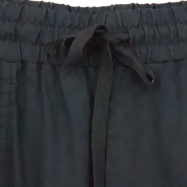 Linen Blend Cargo Jogger Pants Womens Size M Black Utility Gorp Lightweight - Image 4