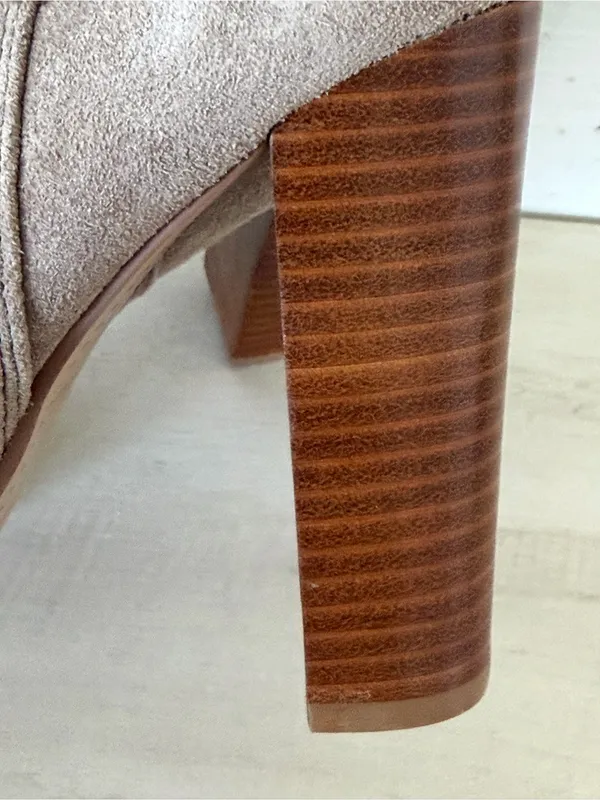 Dolce Vita Marenn Midi Bootie Women's Size 9 Beige Greige Suede NEW - Image 10