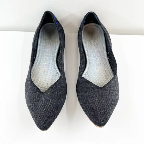 Rothy's The Point Ballet Knit Flats Gray 7 - Image 8
