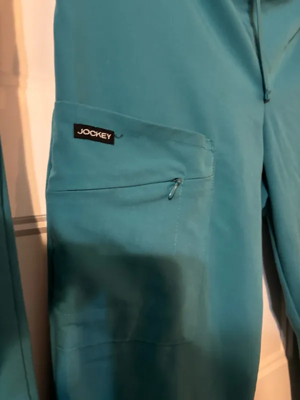 Scrubs pants worn twice f25 small Tall Jockey brand Blue - Image 2