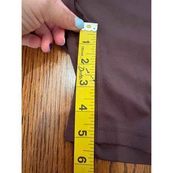 Gymshark Training Biker Shorts Women Small Brown High Waisted Pockets B4A8W - Image 4