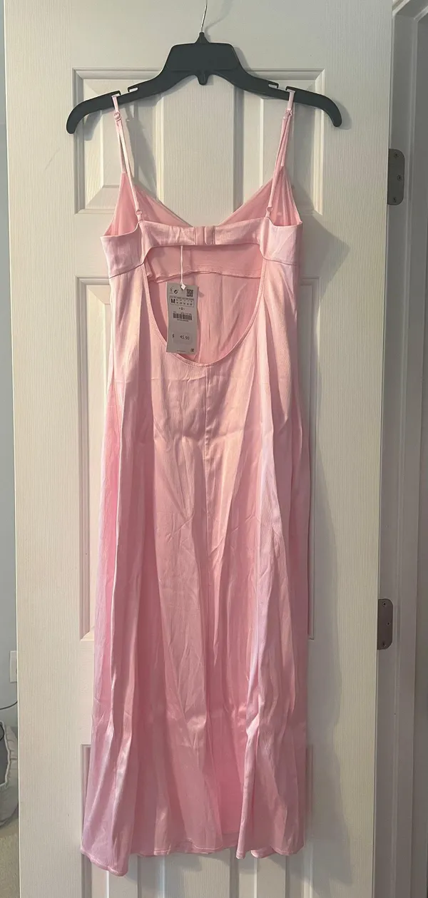 Zara Pink Midi Dress - Image 6