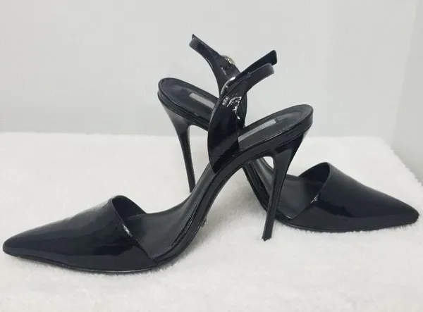 Schutz patent leather sling back heels - Image 6