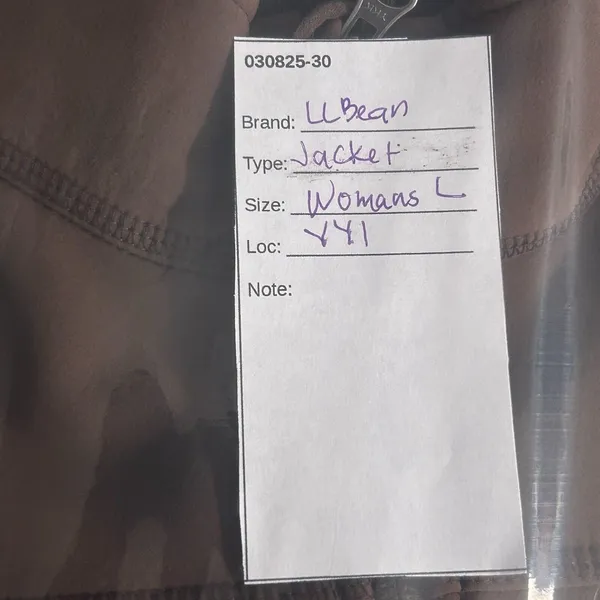 LL‎ Bean Fleece Jacket Large Brown - Image 14