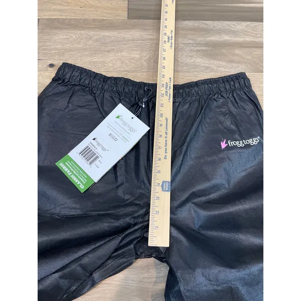 Frogg Toggs Rain Pants Size XL Black Pro Action Waterproof Breathable Hiking NWT - Image 10