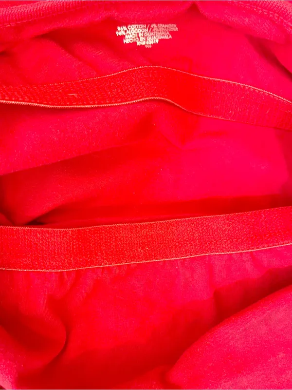 No Boundaries Red Spaghetti Strap Tank Top with Built In Shelf Bra Size Medium - Image 8