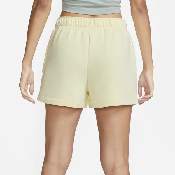 Nike Sportswear Club Fleece Women's Mid-Rise Shorts Cream Small - Image 2