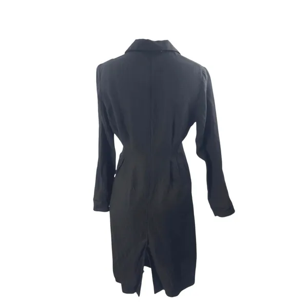 ASTR The Label Reed Black Linen Long Sleeve Midi Pencil Sheath Blazer Dress XS - Image 3