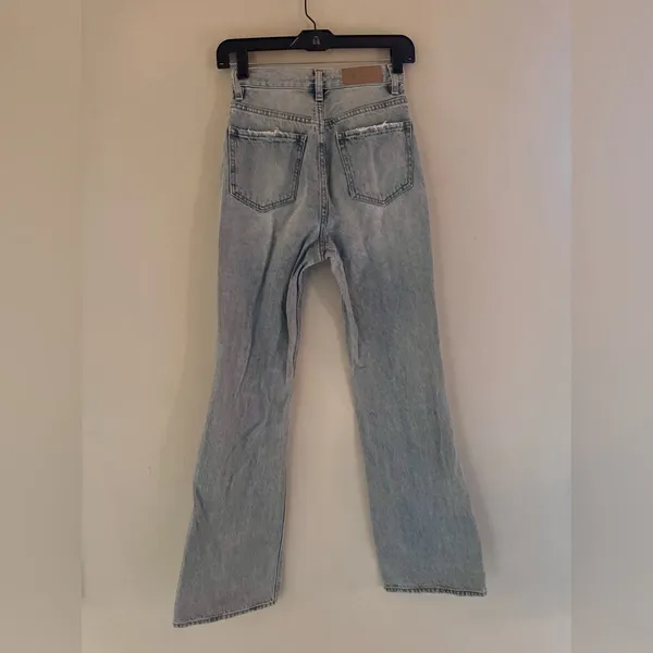 PacSun Size 24 Light Indigo High Waisted Bootcut Jeans - Image 4