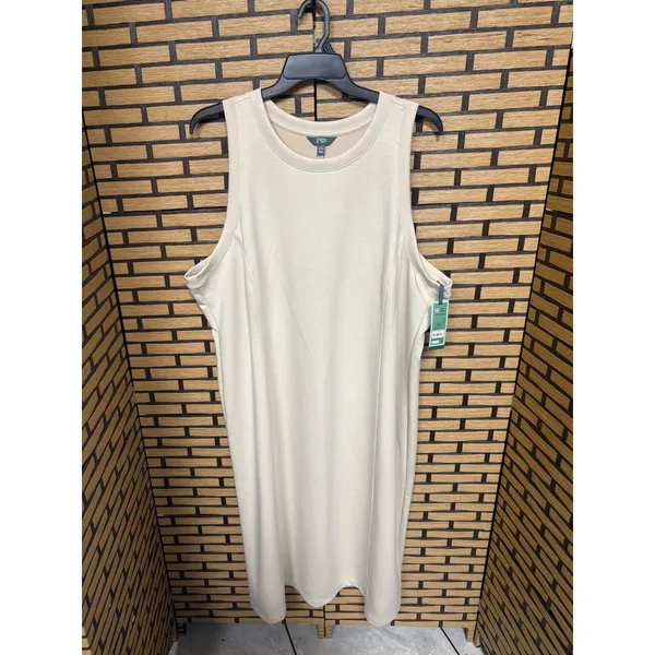 Terra & Sky‎ Tan Scuba Knit Midi Tank Dress Size 4X - Image 2