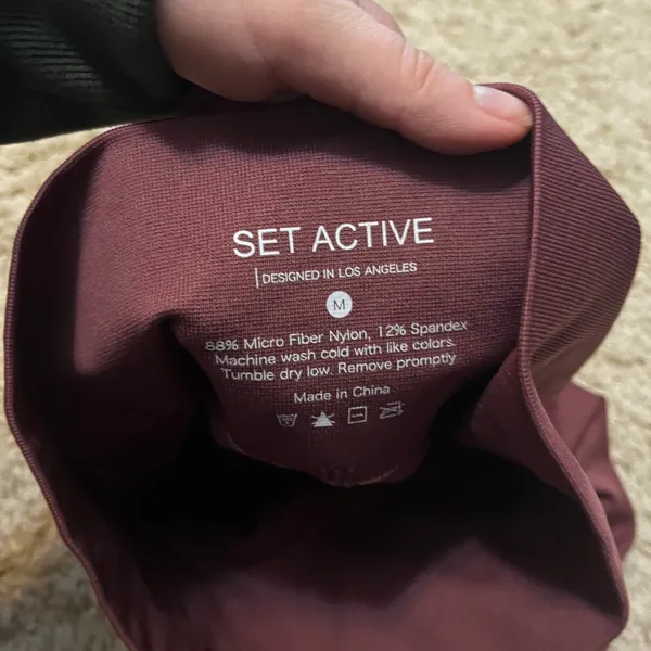 Set Active Brownish Seamless Leggings Size Medium - Image 2