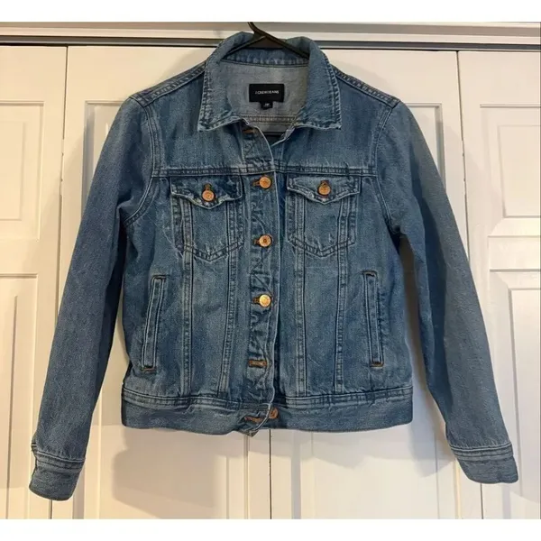J.Crew jeans jacket medium wash size xs Blue - Image 3