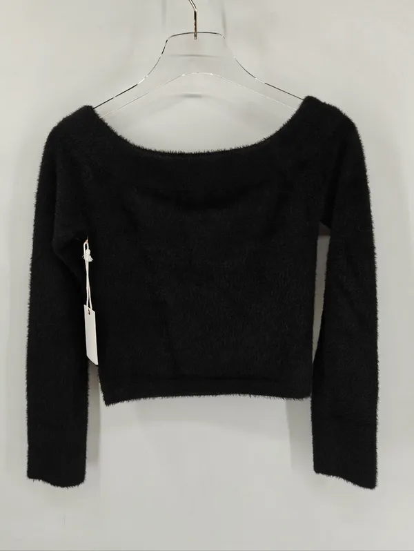 Good American Off The Shoulder Sweater‎ Size S NWT - Image 3