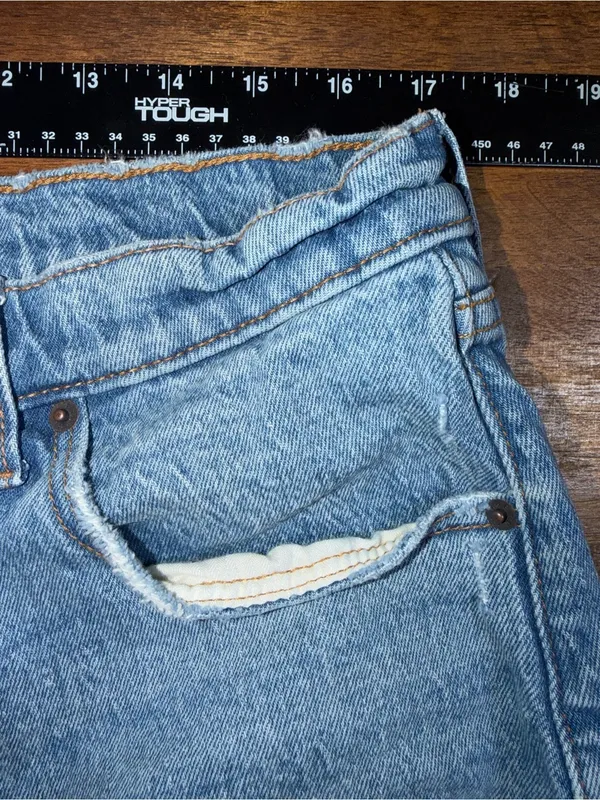 Abercrombie & Fitch Set of 2 High Rise‎ Mom Shorts Cut Off Boho Plus Size 16 - Image 6