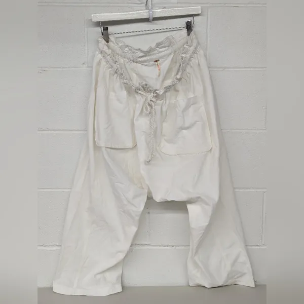 New Free people this is the one pant trouser white szS Small harem solid white - Image 3