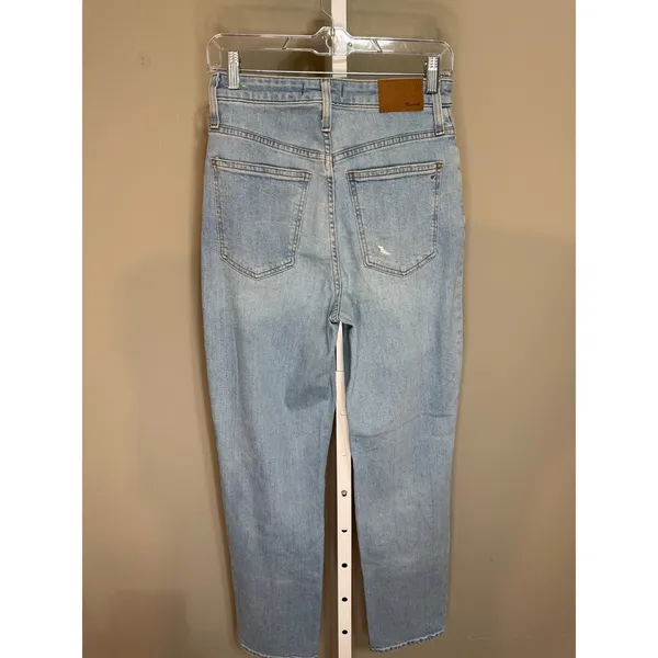 Madewell Perfect Vintage Straight Jeans Danby Wash Knee Rip‎ 27 Clean Girl - Image 10