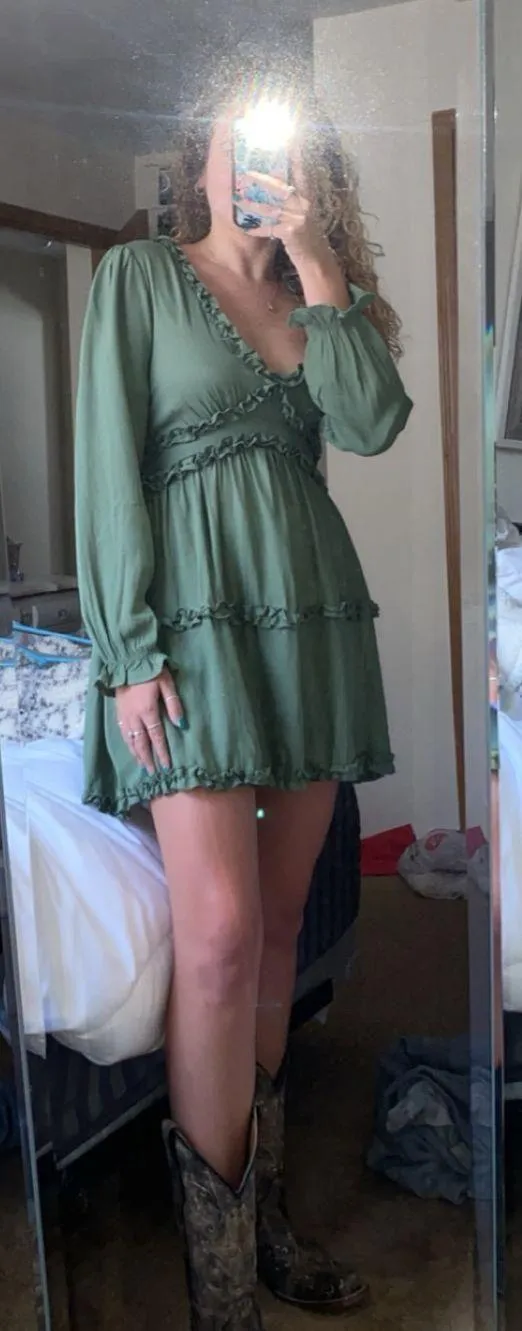 Altar'd State Dress Green - Image 3