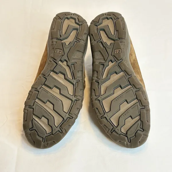 Caterpillar Women’s Brown Suede Slip On Shoes Faux Fur Lining Size 9 - Image 8