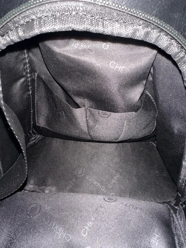 Black faux Leather Backpack - Unbranded - Image 7