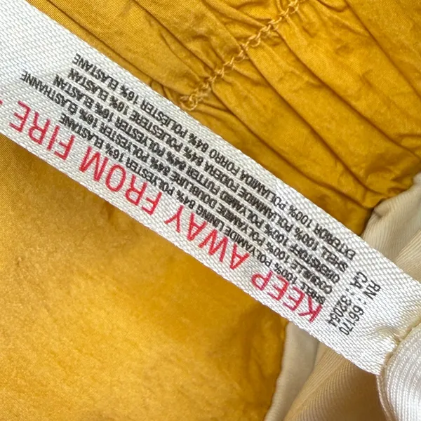 FP Movement‎ The Way Home Shorts Mustard Yellow High Waist Smocked Size M - Image 8