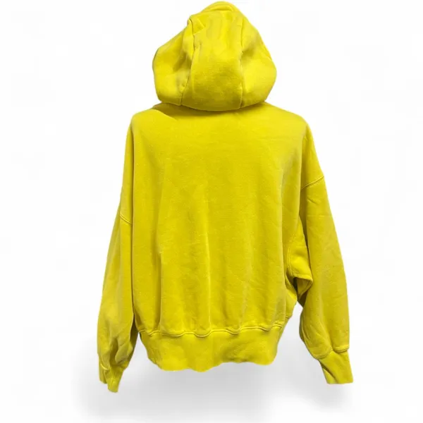 Nike Center Swoosh Yellow Oversized Boxy Pullover Hoodie‎ Streetwear Small - Image 2