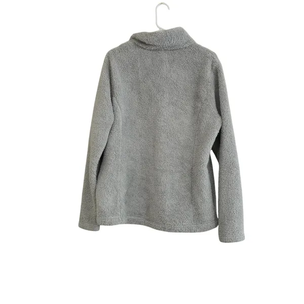 Patagonia Los Gatos 1/4 Zip Fleece‎ Pullover Light Grey Women's Cozy Athleisure - Image 7
