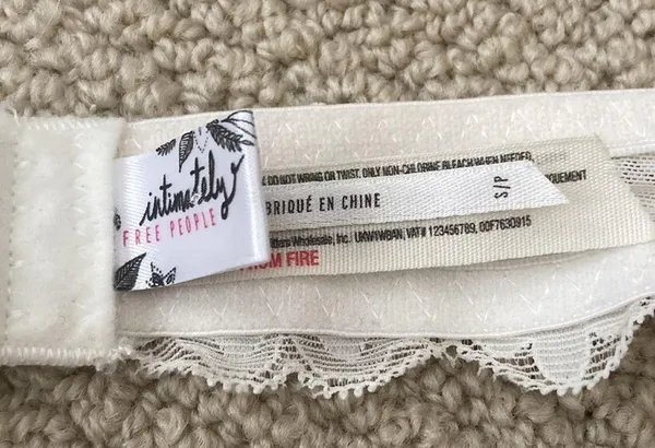 NEW Free People Intimately Bralette Halter Style Lacy White Cream Sheer S NWOT - Image 5