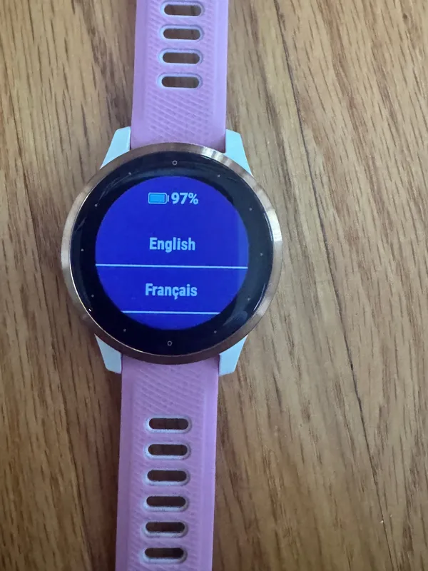 Garmin Vivoactive 4S Rose Gold and Pink Run Band - Image 2