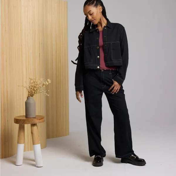Known Supply • NWT Sailor Black Pants Organic Cotton Twill - Image 3