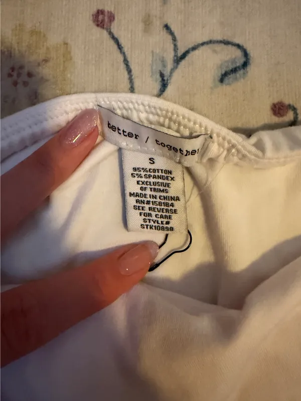 TJ Maxx Top Tube Top White - Image 2