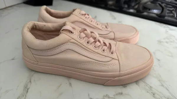 Size 7.5 Pink Old School vans - Image 2