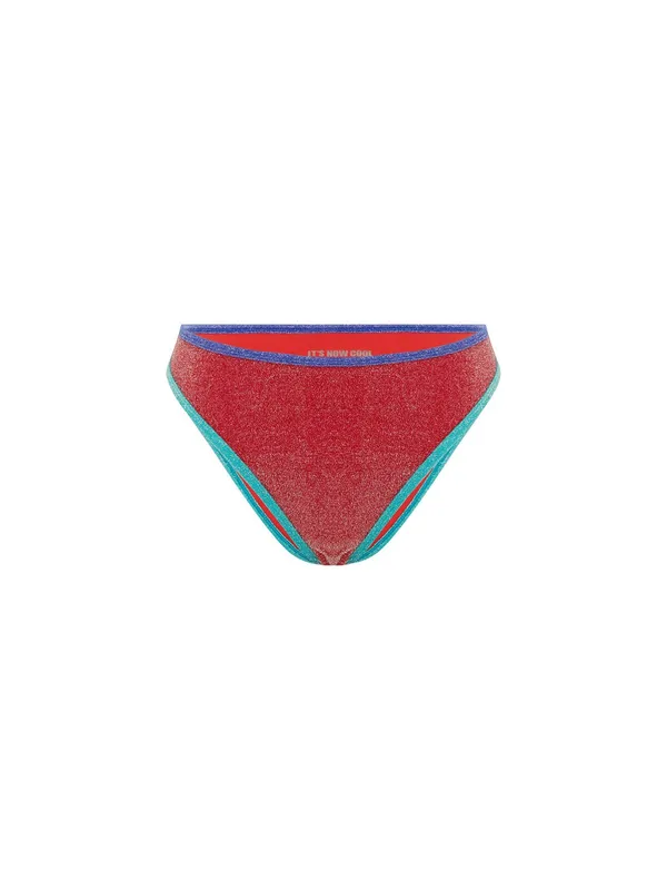 Free People‎ It's Now Cool Lurex The High Curve Duo Bikini Bottom XL New - Image 3