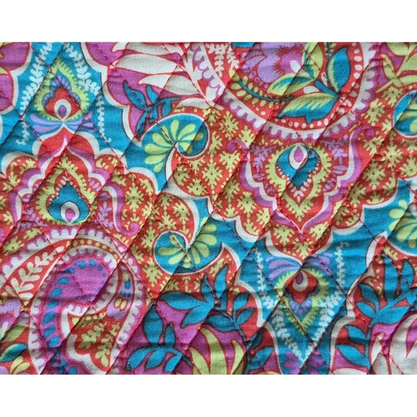 Vera Bradley Crossbody Purse Paisley in Paradise Cotton Quilted Hipster Summer - Image 5