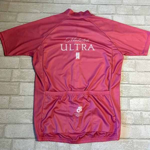 Women's Pink Cycling Top size large - Image 2