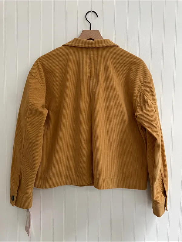 AVEC LES FILLES Relaxed Corduroy Flap Pocket Jacket Shacket Size S NWT - Image 3
