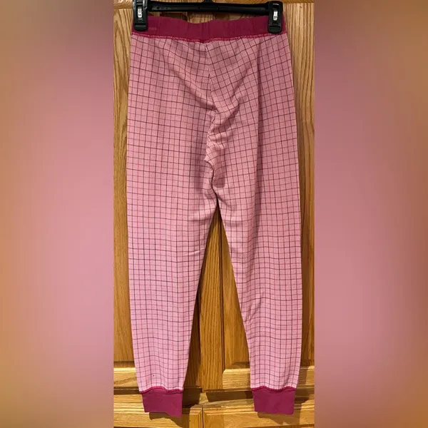 Free People‎ Intimately Chill Evening Pink Plaid Pajama Lounge Pants Size XS - Image 3
