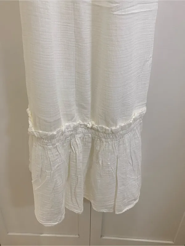 Zara White Off-Shoulder Maxi Dress - Image 5