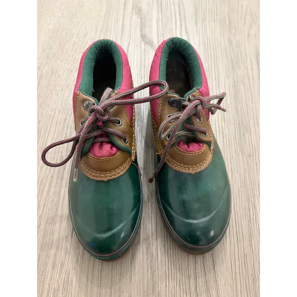 Chill Mark Duck Shoes Green Brown Lace Up Women’s Size 7 - Image 2