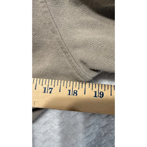 Alo Yoga Womens Cropped Full Zip Hoodie Tan Taupe Size S W0374R - Image 5
