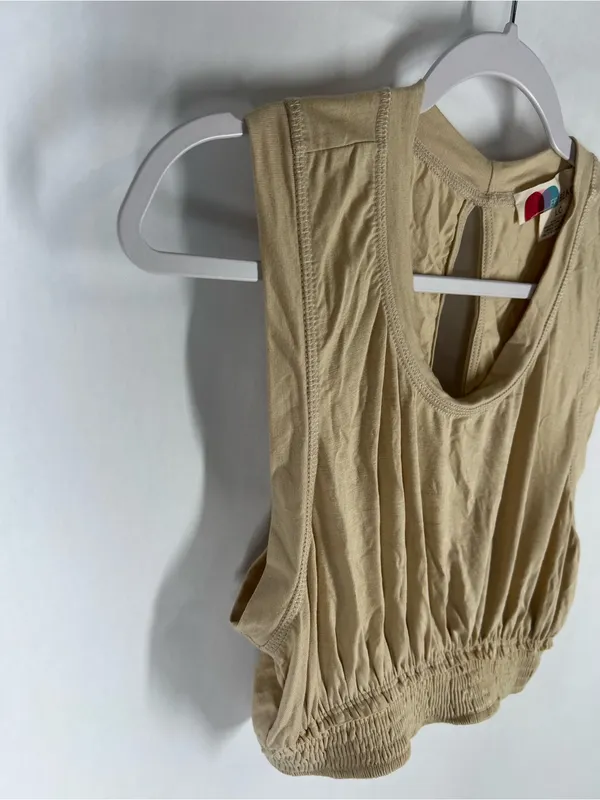 Free People FP Beach Morningside Crop Top Sable Sand Size L NWT - Image 3