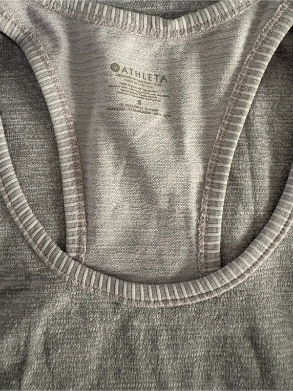 Athleta Silver Heather Racerback Tank - Image 3