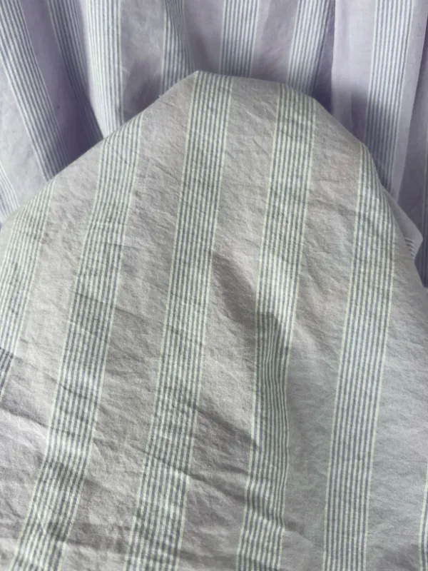 Aerie Good Day Button Down Shirt Lavender Striped Oversized Cotton Boyfriend XXL - Image 13