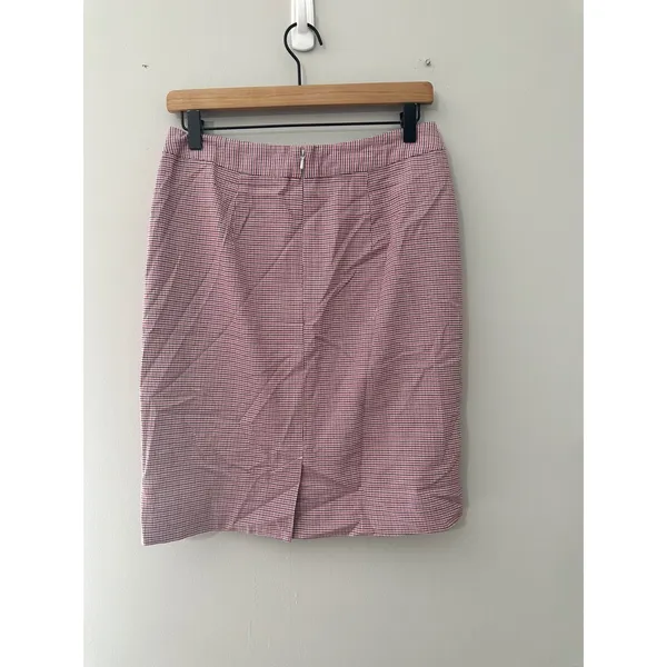 L.L.Bean Favorite Fit Houndstooth Pencil Skirt Women's Size 4 Career Casual‎ - Image 4