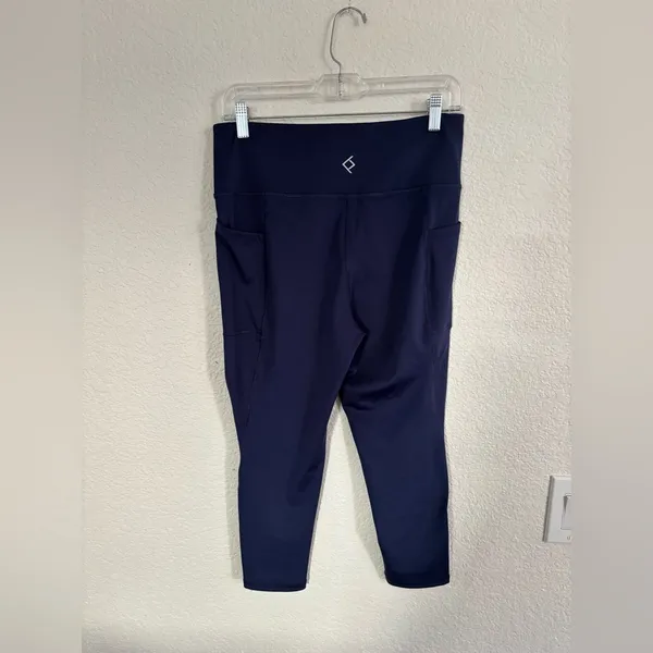 BSP Capri Navy Leggings Size‎ L Blue Size L - Image 2