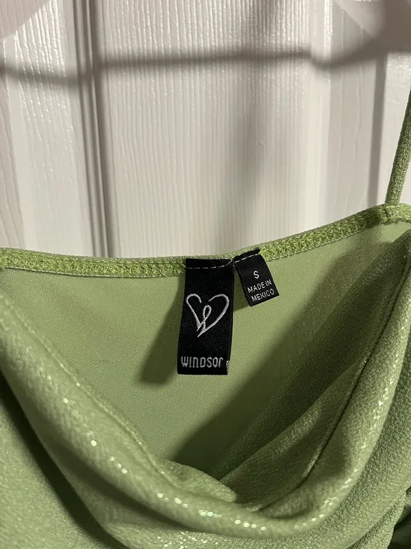 Windsor Mini Dress Green Sparkly Women’s Small - Image 3