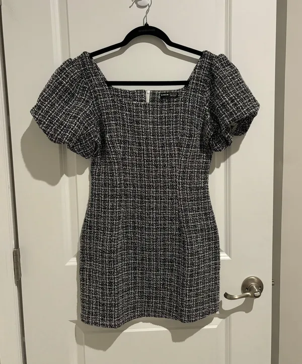 SheIn Tweed Mini Dress XS/S - Image 3