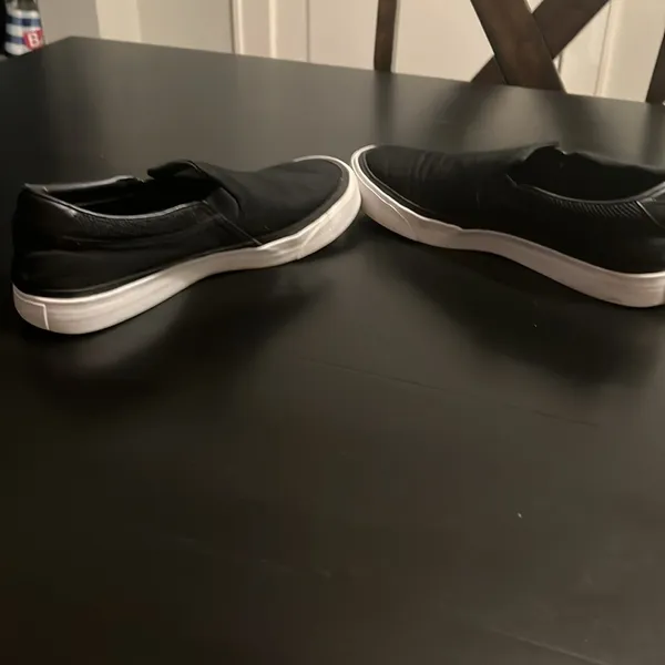 Nike‎ Womens Court Royale AC Canvas Slip On Shoes Black White 11 - Image 6