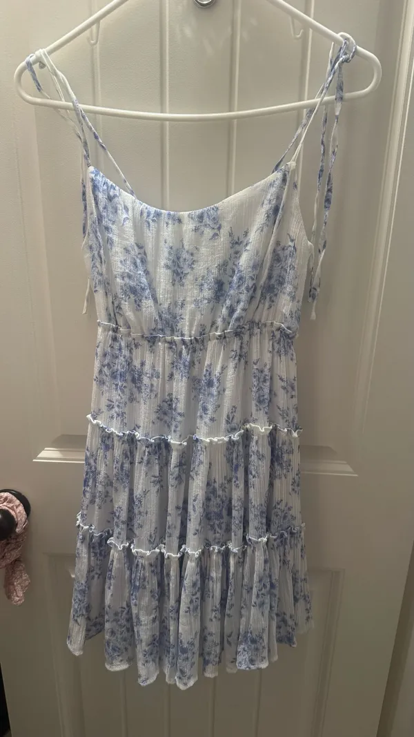 Blue floral dress Size XS - Image 2